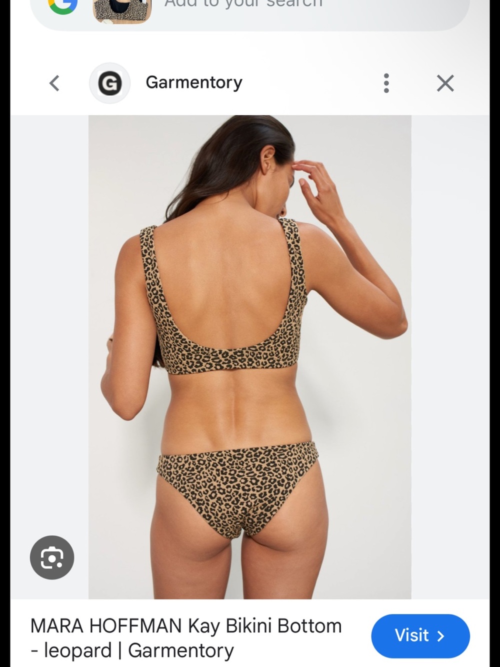Mara Hoffman Lira Leopard Top + Goldie White Bottom Bikini Set XL - Picture 10 of 10